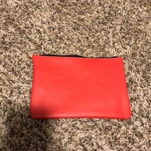 Red makeup bag